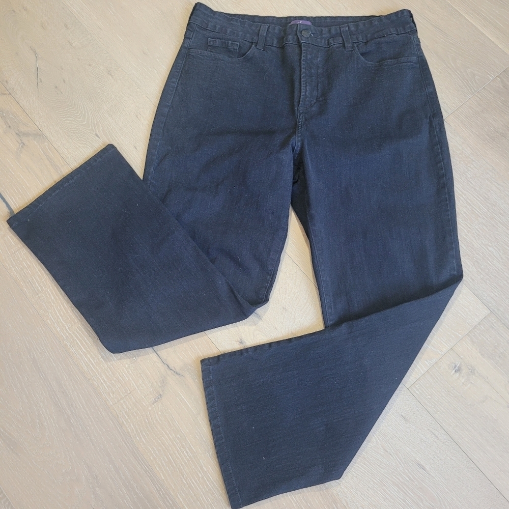 NYDJ Jeans Women's sz 16 Black Denim Bootcut Jean